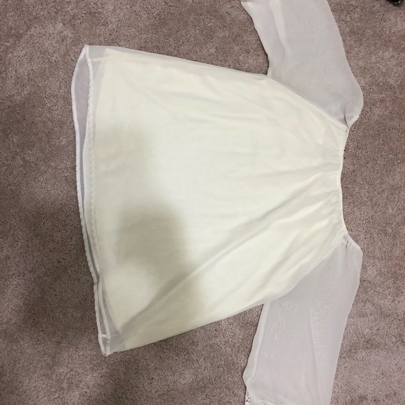 White sheer blouse - Picture 3 of 3